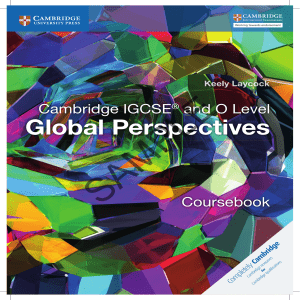 Cambridge IGCSE Global Perspectives Coursebook