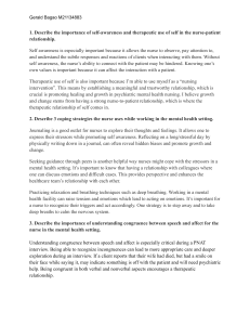 Mental Health Nursing: Self-Awareness, Coping, Congruence