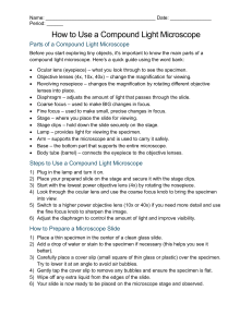 Compound Microscope Guide: Parts & Use