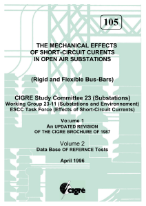 Effets des courts-circuits dans les postes : Brochure CIGR&Eacute;