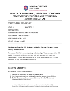 OSI Reference Model Lab: Research & Presentation | UCU 2025