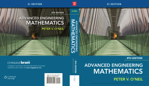 Advanced Engineering Mathematics 8th Edition by Peter V. O'Neil