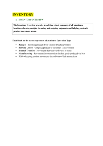 Inventory & Warehouse Management Training Guide