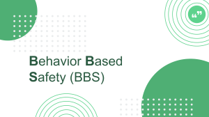 Behavior Based Safety (BBS) Presentation