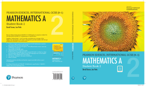 Pearson Edexcel International GCSE (9-1) Mathematics A Student Book 2
