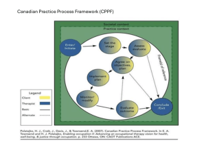 Canadian Practice Process Framework (CPPF) for Occupational Therapy