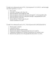 Analytical Geometry Problems: Lines, Points, Distances, Equations
