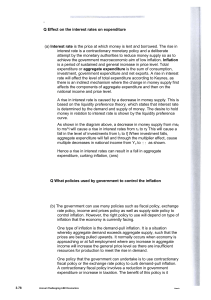 Economics: Interest Rates, Inflation & Government Policies (A-Level Study)
