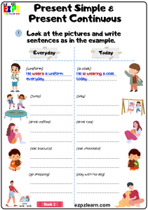 Present Simple & Continuous Grammar Worksheet | ESL Practice