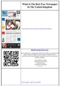 What is the best free newspaper in the United Kingdom