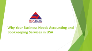 Why Your Business Needs Accounting and Bookkeeping Services in USA