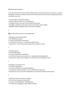 5G Handover & Retainability Optimization: Nokia KPIs & Solutions