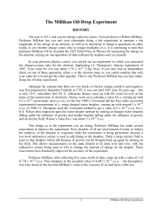 Millikan Oil-Drop Experiment Lab Manual