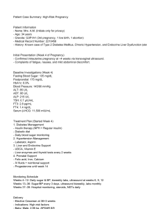 High-Risk Pregnancy Case Summary: Diabetes, Hypertension, Liver Dysfunction