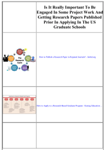 Grad School Apps: Research, SATs, & Plagiarism