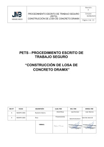 PETS Construcci&oacute;n Losa Concreto con Fibras DRAMIX
