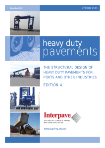 Heavy Duty Pavement Structural Design for Ports & Industries