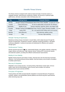 Scientific Fitness Plan: Weekly Workout Schema