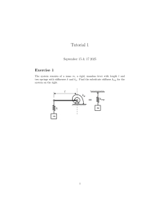 Mechanics Tutorial: Equivalent Stiffness Problems