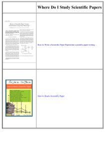 How to Read & Write Scientific Papers: A Guide