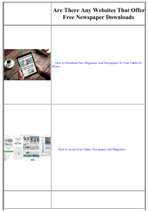 Are there any websites that offer free newspaper downloads