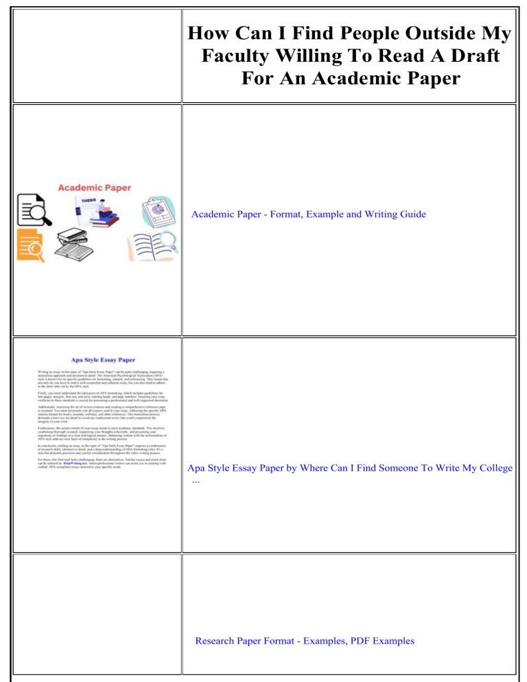 Academic Paper Writing Guide & Finding Reviewers