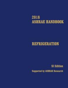 2018 ASHRAE Refrigeration Handbook SI Edition