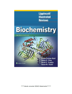 Biochemistry Textbook: Lippincott Illustrated Reviews, 8th Ed.
