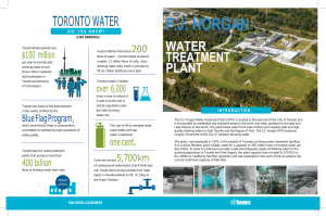 F.J. Horgan Water Treatment Plant: Toronto Water Info