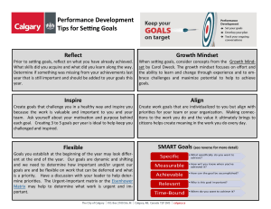 Performance Development: Tips for Setting SMART Goals