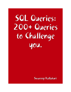 SQL Queries: 200+ Practice Exercises with Solutions | Database Management