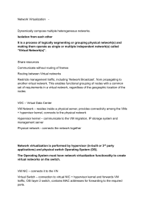 Network Virtualization: Concepts, Components, and Traffic Management