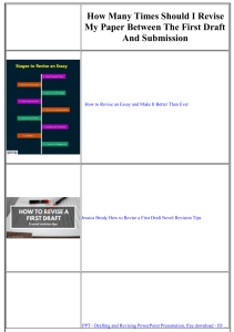 Essay Revision Guide: Tips & Strategies for Better Papers