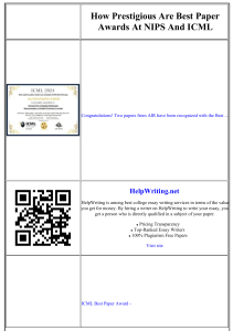 Best Paper Awards at NIPS and ICML: Prestige & Impact