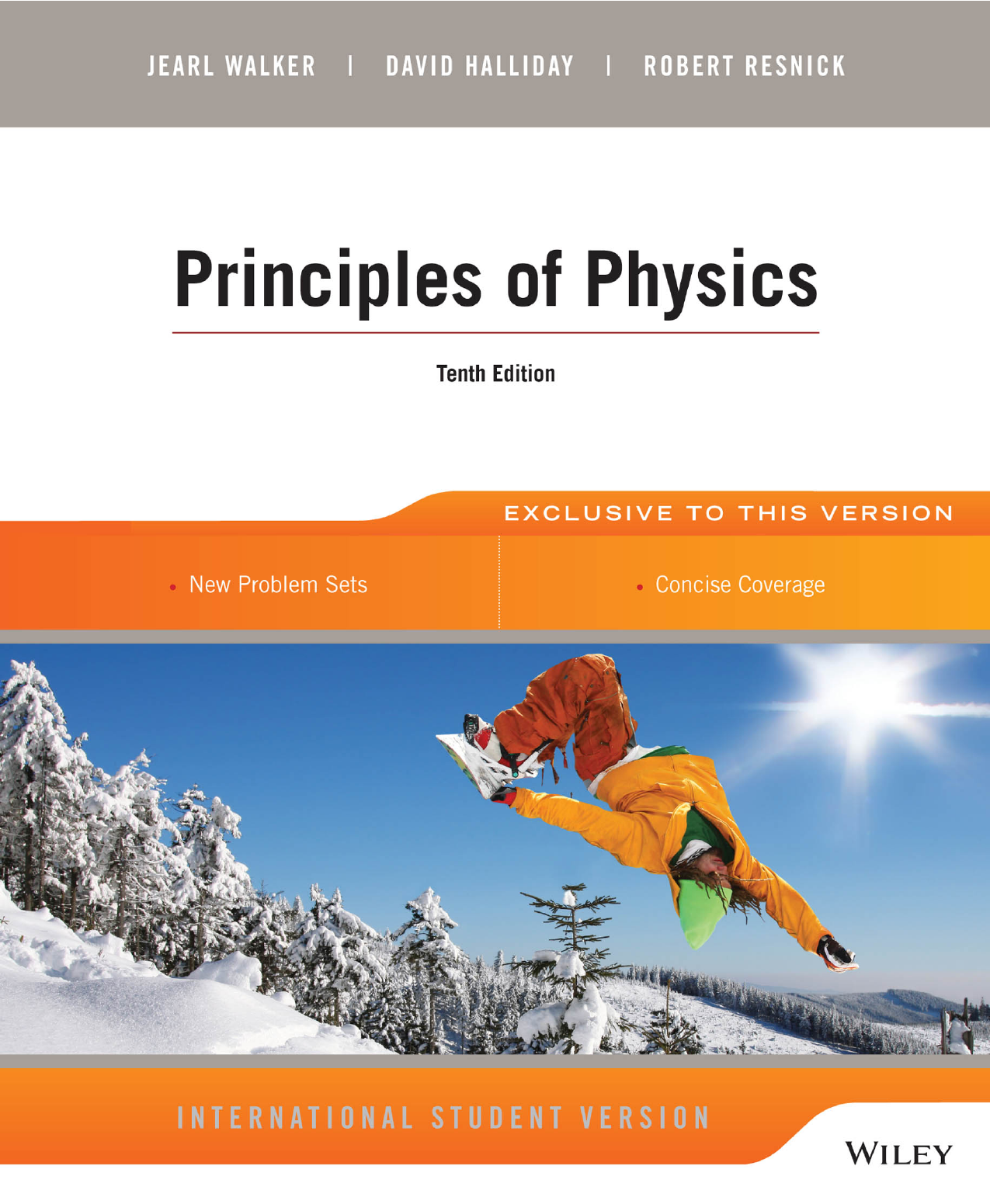 Principles of Physics Tenth Edition | Halliday, Resnick, Walker