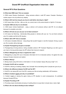 Grand RP Unofficial Organization Rules: Q&A Interview Guide