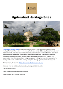 Hyderabad Heritage Sites: Qutb Shahi Park Guide