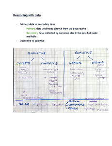 Reasoning with Data: Statistics, Sampling, Correlation & Box Plots