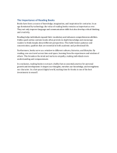 The Importance of Reading Books: Benefits & Development