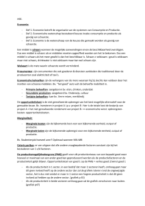 Economie Studieaantekeningen: Schaarste, Vraag, Aanbod, Elasticiteit