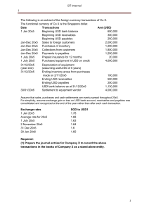 Foreign Currency Transaction Journal Entries Example