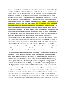 Dress and Pecuniary Culture: Veblen's Economic Analysis