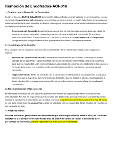 Remoci&oacute;n de Encofrados: Gu&iacute;as ACI 318