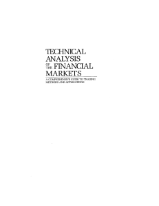 Technical Analysis of Financial Markets Textbook