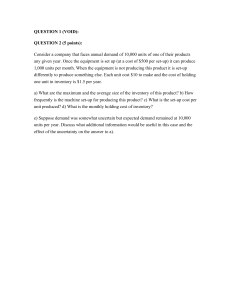 Inventory Management Exam Question