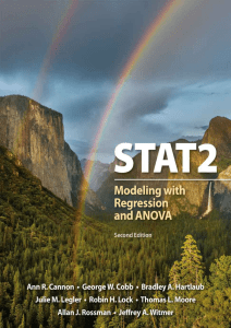 STAT 2: Modeling with Regression and ANOVA - Second Edition Textbook