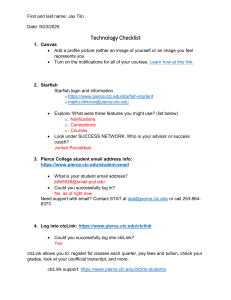 Pierce College Student Technology Checklist | Jax Tilo Onboarding