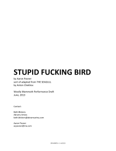 STUPID!FUCKING!BIRD! Play Script - Aaron Posner Adaptation