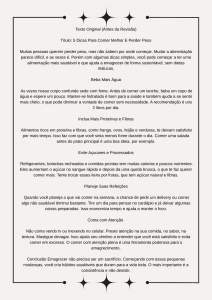 5 Dicas para Alimenta&ccedil;&atilde;o Saud&aacute;vel e Perda de Peso