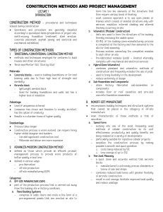 Construction Methods & Project Management: Types, Processes, Participants